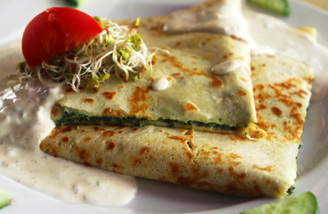 Naleśnik ze szpinakiem